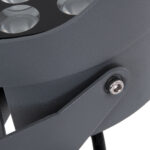 GLOBOSTAR® FLOOD-NIGMA 90377 Προβολέας Σποτ Wall Washer με Αντιθαμβωτική Γρίλια LED 24W 2040lm 30° DC 24V Αδιάβροχο IP65 Πορτοκαλί 2200K Dimmable - Γκρι Ανθρακί - Μ15 x Π15 x Υ9.1cm - 3 Χρόνια Εγγύηση - Image 10