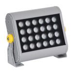 GLOBOSTAR® FLOOD-HENA 90444 Προβολέας Σποτ Wall Washer LED 24W 2040lm 30° AC 220-240V Αδιάβροχο IP67 Πορτοκαλί 2200K - Ασημί - Μ22.5 x Π6 x Υ16.5cm - 3 Χρόνια Εγγύηση - Image 3