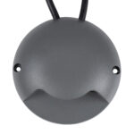 GLOBOSTAR® STEP-LUNA 90624 Αρχιτεκτονικό Φωτιστικό Διαδρόμου/Σκαλοπατιού LED 6W 600lm 10° DC 24V Αδιάβροχο IP65 RGB DMX512 Dimmable - Γκρι Ανθρακί - Φ12 x Υ3cm - 3 Χρόνια Εγγύηση - Image 8