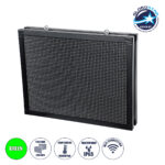 GLOBOSTAR®DISPLAY 90805 Κυλιόμενη Ψηφιακή Επιγραφή 64x48cm P10 Διπλής Όψης LED AC 220-240V Αδιάβροχο IP65 Πράσινο - WiFi Control μέσω FK APP - Αισθητήρας Θερμοκρασίας & Υγρασίας - Μ70 x Π11 x Υ54.5cm - 2 Χρόνια Εγγύηση