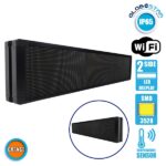 GLOBOSTAR®DISPLAY 90334 Κυλιόμενη Ψηφιακή Επιγραφή P10 Διπλής Όψης LED AC 220-240V Αδιάβροχο IP65 Πορτοκαλί - WiFi Control μέσω FK APP - Αισθητήρας Θερμοκρασίας & Υγρασίας - Μ168 x Π12 x Υ40cm - 2 Χρόνια Εγγύηση - Image 3