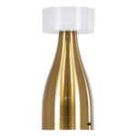 GloboStar® DOLLY 76470 Επαναφορτιζόμενο Επιτραπέζιο Φωτιστικό Πορτατίφ LED 1.5W 105lm 120° DC 5V IP44 CCT Ultra Θερμό 1500K - Φυσικό Λευκό 4500K - Ψυχρό Λευκό 6000K Dimmable Χρυσό & Λευκό Πλαστικό - Μ9 x Π9 x Υ21cm - 2 Χρόνια Εγγύηση - Image 2