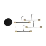 GloboStar® BLAZEA 201-0064 Vintage Φωτιστικό Οροφής Πλέγμα Πολύφωτο 8 x E27 IP20 Χρυσό & Μαύρο Μέταλλο - Μ51 x Π51 x Υ7cm - Image 7