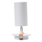 GloboStar® LEO 60351 Χωνευτό Κινούμενο Στρόγγυλο Φωτιστικό Σποτ Αλουμινίου με Ντουί GU10 AC 220-240V IP20 Φ9 x Υ17cm - Λευκό - 5 Years Warranty - Image 6