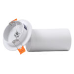 GloboStar® LEO 60351 Χωνευτό Κινούμενο Στρόγγυλο Φωτιστικό Σποτ Αλουμινίου με Ντουί GU10 AC 220-240V IP20 Φ9 x Υ17cm - Λευκό - 5 Years Warranty - Image 8