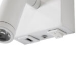 GLOBOSTAR® ROULETTE-R 61380 Μοντέρνο Φωτιστικό Τοίχου - Απλίκα Ξενοδοχείου Reading Light με Φορτιστή USB 3A & Ντουί 1 x E27 LED 3W 360lm 36° & 360° AC 220-240V IP20 Φυσικό Λευκό 4500K - Bridgelux COB Chip & TÜV SÜD Driver - Λευκό Ματ - Μ22 x Π23.5 x Υ37cm - Σετ 2 Τεμαχίων - 3 Χρόνια Εγγύηση - Image 7
