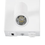 GLOBOSTAR® ROULETTE-R 61380 Μοντέρνο Φωτιστικό Τοίχου - Απλίκα Ξενοδοχείου Reading Light με Φορτιστή USB 3A & Ντουί 1 x E27 LED 3W 360lm 36° & 360° AC 220-240V IP20 Φυσικό Λευκό 4500K - Bridgelux COB Chip & TÜV SÜD Driver - Λευκό Ματ - Μ22 x Π23.5 x Υ37cm - Σετ 2 Τεμαχίων - 3 Χρόνια Εγγύηση - Image 8