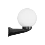 GLOBOSTAR® AGROS 61592 Φωτιστικό Τοίχου - Απλίκα Κήπου με Ντουί 1 x E27 AC 220-240V Αδιάβροχο IP65 - Λευκό & Μάυρο - Μ20 x Π20 x Υ30cm - Image 5