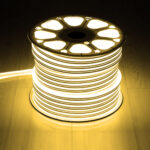 GloboStar® 70482 DOUBLE-SIDED 120°+120° Degree Neon Flex Epistar LED SMD 2835 1m 12W/m 120LED/m 1080lm/m 120°+120° DC 24V Αδιάβροχη IP68 Θερμό Λευκό 3000K Dimmable - Image 3