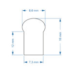 GloboStar® 70577 OVALE 120° Degree Neon Flex Epistar LED SMD 2835 1m 12W/m 120LED/m 840lm/m 120° DC 230V Αδιάβροχη IP68 Ροζ Dimmable - Image 4