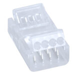 GloboStar® 70688 Ενωτικός Σύνδεσμος για Πολύχρωμη Ταινία LED RGB 10mm 4 PIN σε Καλώδιο Τροφοδοσίας Ατερμάτιστο 4 PIN Μ2.1 x Π1.3 x Υ0.7cm Διάφανο - Image 2