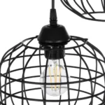 GloboStar® PULSAR 201-0103 Vintage Κρεμαστό Φωτιστικό Ράγα Πολύφωτο 4 x E27 IP20 Μαύρο Μέταλλο - Μ80 x Π22 x Υ46cm - Image 7